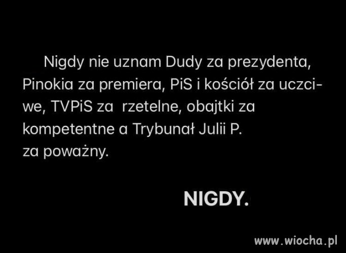 NIGDY !