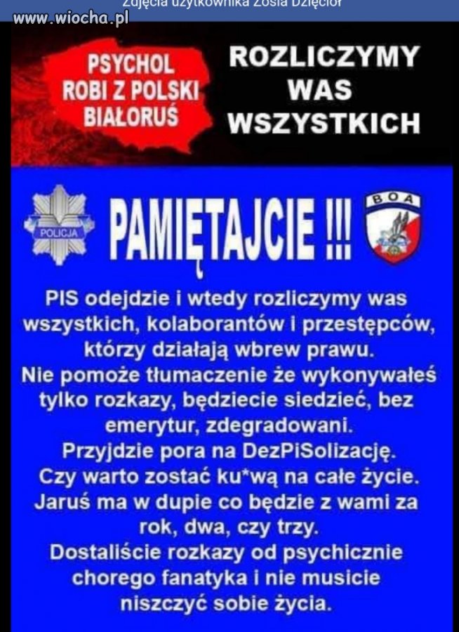 A to jest otwarta grożba