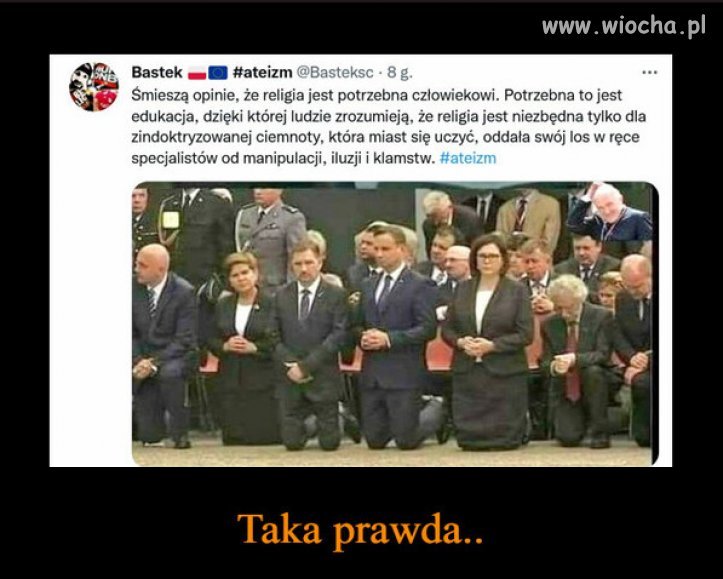Kiedy religia zastępuje rozsądek i wiedze...