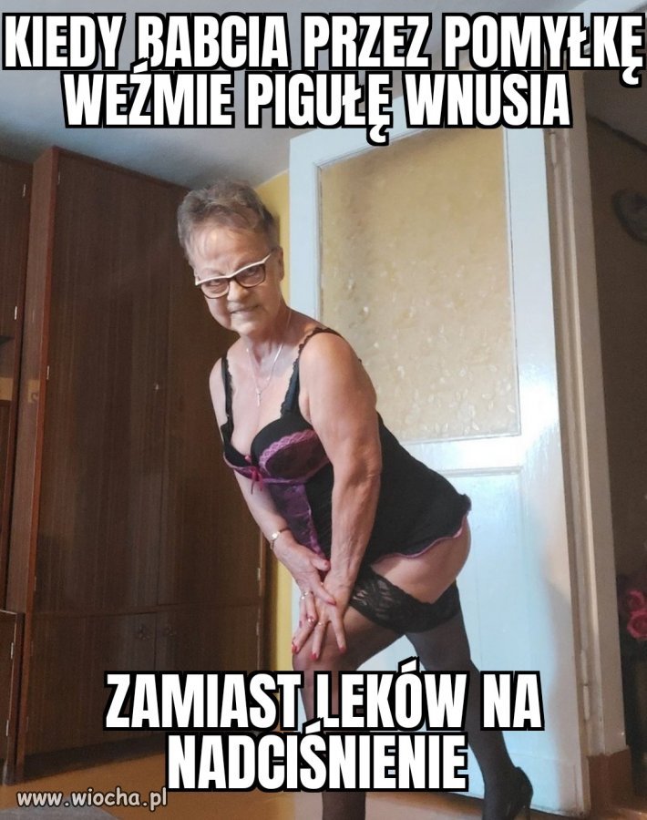 Babcia po pigule 