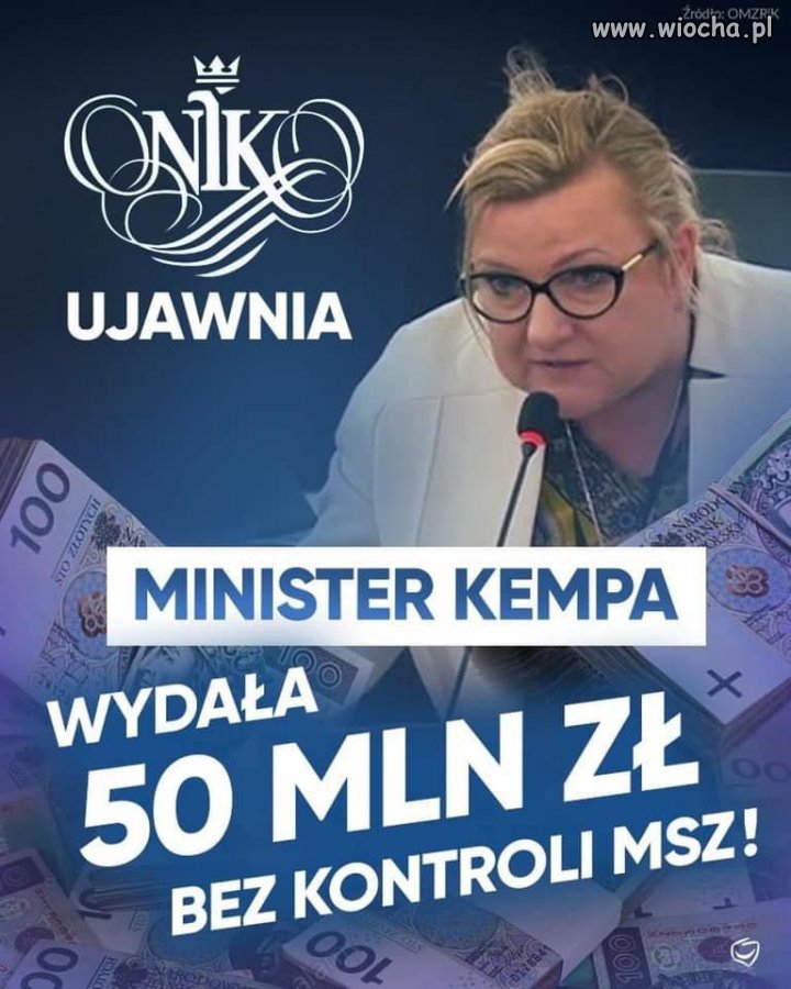 50 MILIONÓW ZŁOTYCH z 52 przekazanych przez KPRM, wydała bez kontroli MSZ...