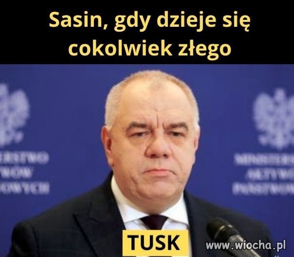 Panie Sasin co się stało że się znowu zesrało?