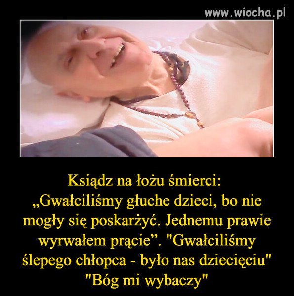 Szokujące wyznanie księdza na łożu śmierci