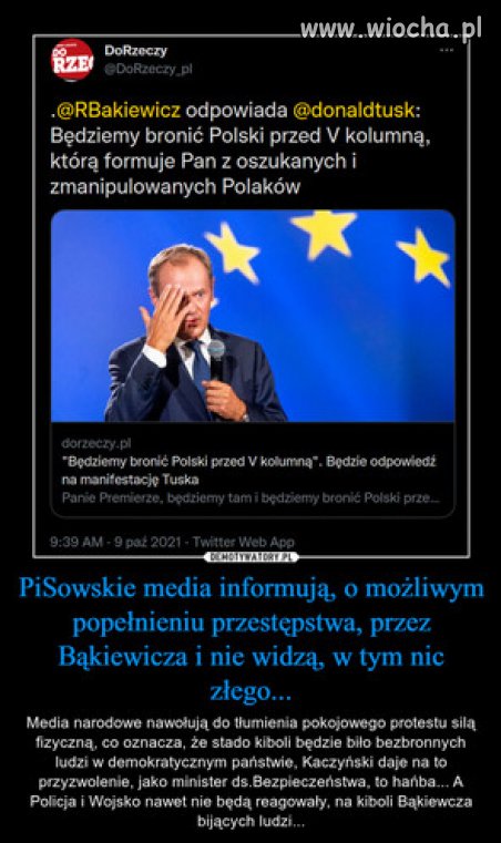 PiSJugent oplacany przez rzad, kiboli Bakiewicza -