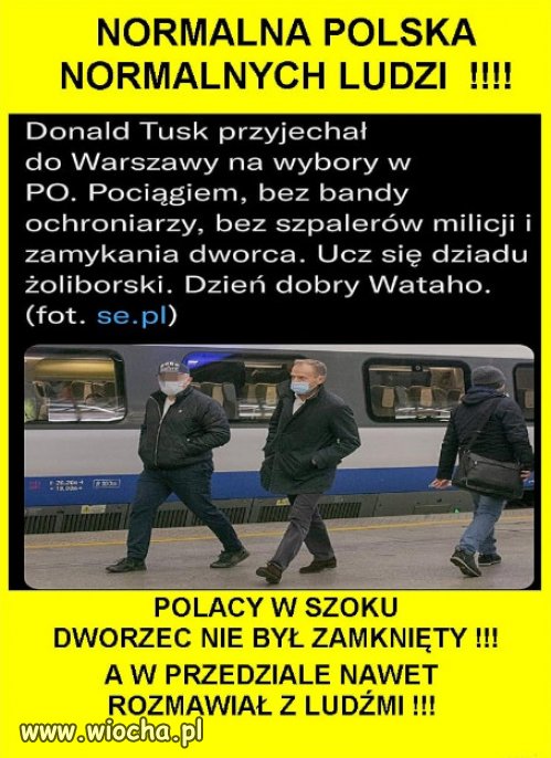 DONALD TUSK NORMALNA POLSKA NORMALNYCH LUDZI !
