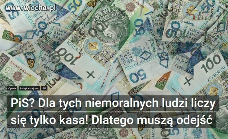 Nigdy przy władzy nie było tylu pazernych ludzi...