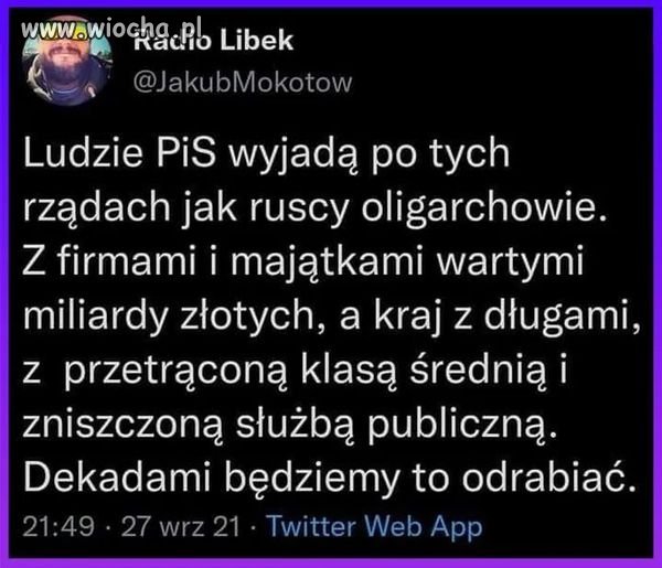 Niestety ale tak będzie