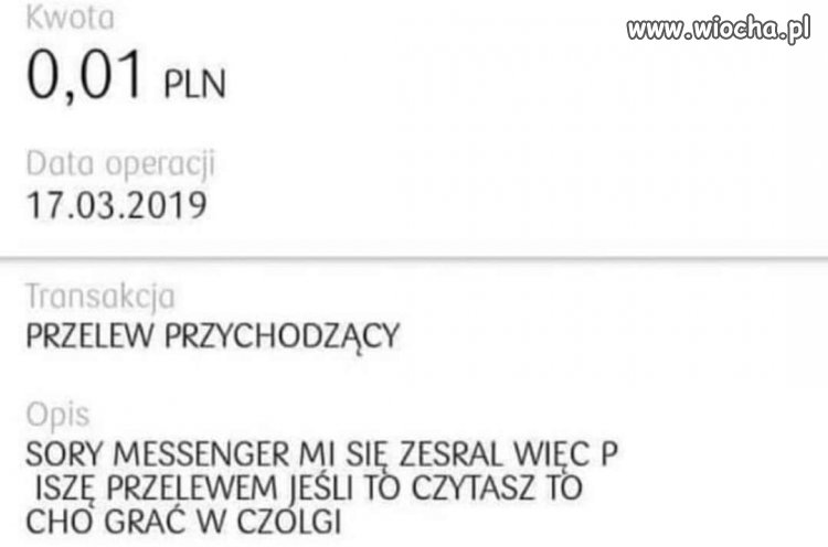 Na wypadek kolejnej awarii...  facebooka czy innego messengera