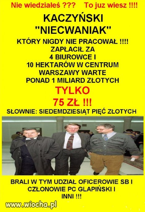 Starzy złodzieje i cwaniacy. Będzie miał swoje mauzoleum