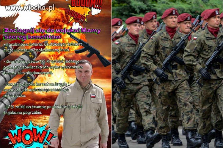 W związku ze zbliżającą się IIIWŚ: rząd zachęca do służby wojskowej