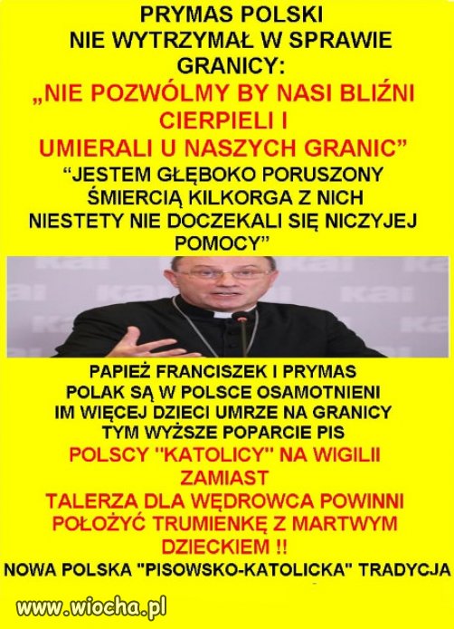 Nareszcie sekta kościoła zabrała głos w sprawie granicy!