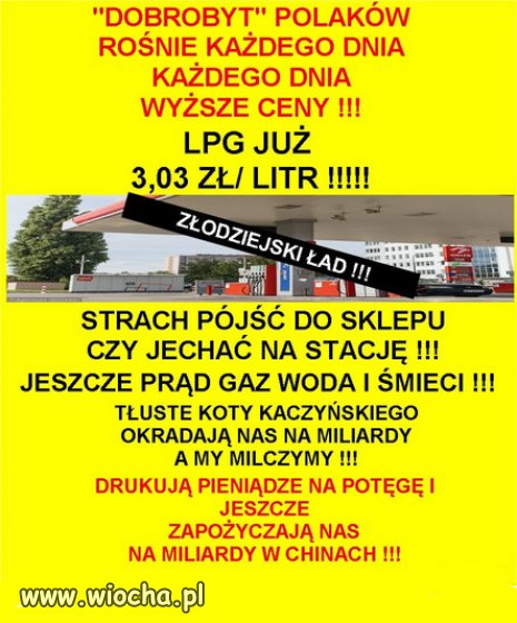 Jak mówił Kaczyński: ``Dobre Zmiany`` żeby lepiej się żyło!