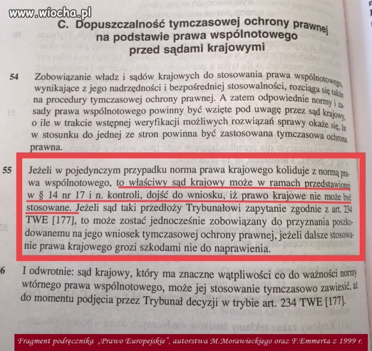 Jeżeli w pojedynczym przypadku norma prawa krajowego koliduje z normą prawa wspólnotowego, to właściwy sąd krajowy może [...] dojść do wniosku, iż prawo krajowe nie może być stosowane