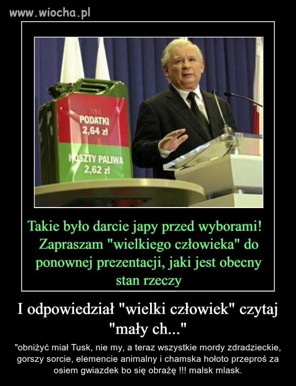 Wódz mały (...) dał głos ...