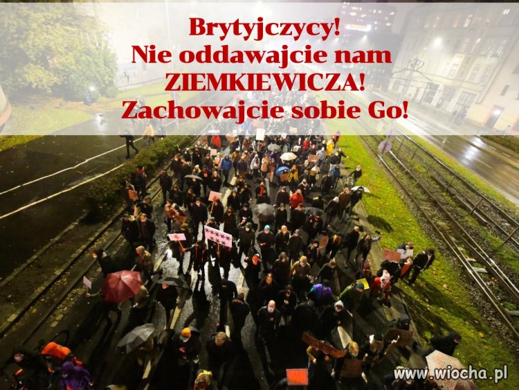 Masowe demonstracje Polaków pod Ambasadą Wielkiej Brytanii. 