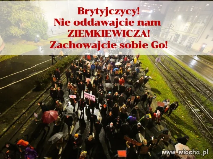 Masowe demonstracje Polaków pod Ambasadą Wielkiej Brytanii. 