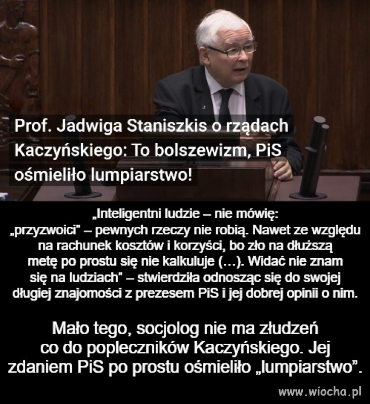 Prof. Jadwiga Staniszkis o rządach Kaczyńskiego