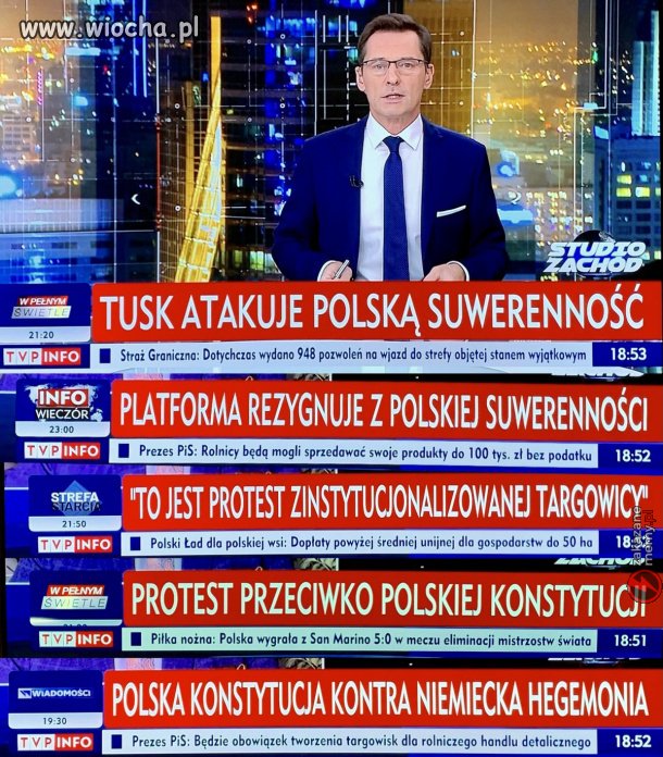 Przekaz w tv publicznej na użytek własny