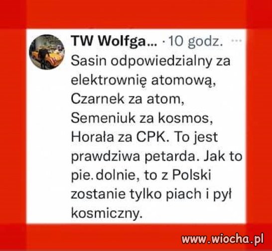 Tak będzie ...
