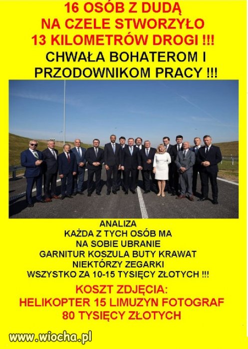 Taka parada na 13 km. Śmieszne, jak każda propaganda PiSu