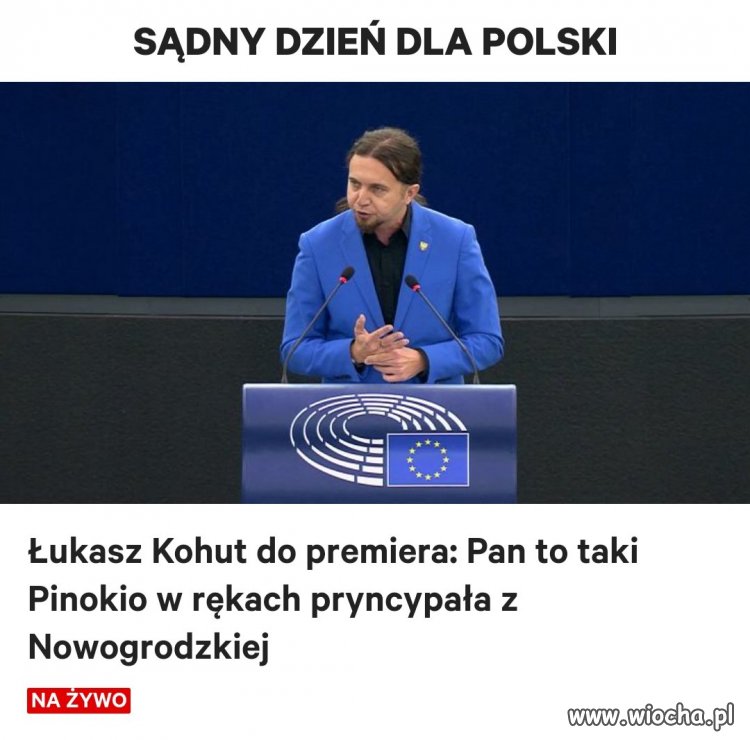 Europoseł Łukasz Kohut