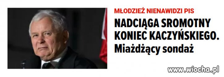 Władzę PiS powierzyć chciałoby zaledwie 8 procent młodych . 