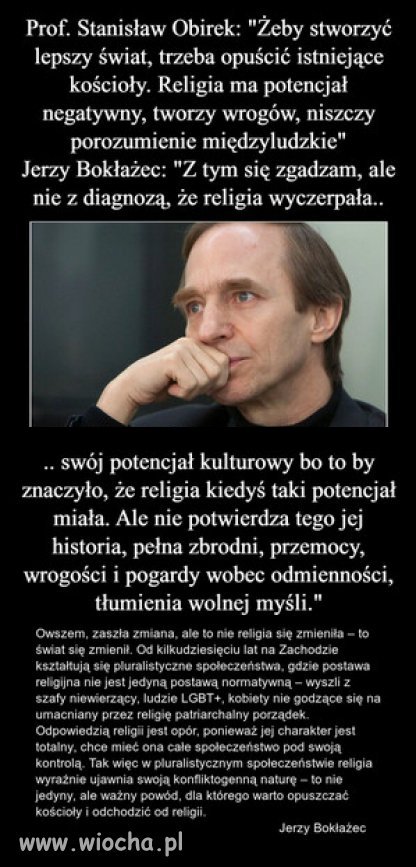 Im bardziej religijny naród, tym bardziej zacofany i ubogi...