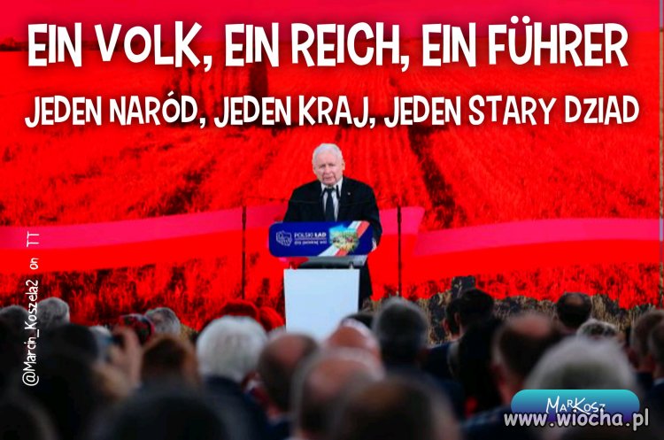 Kaczyński zaczął już lecieć klasykami...
