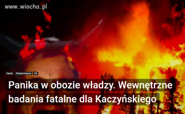 Polityka Kaczynskiego  prowadzi PiS do upadku!