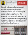 Podziękowanie za nieuczciwie wygrane wybory
