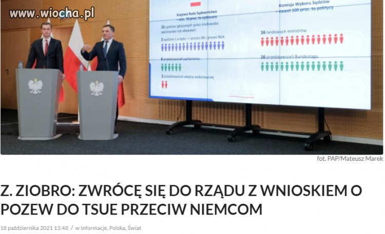 Nie akceptuje wyroków TSUE w sprawie sądów
