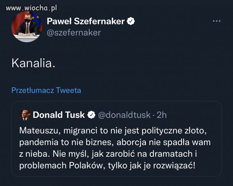 Pisowska urwa powiedziała- Kanalia...