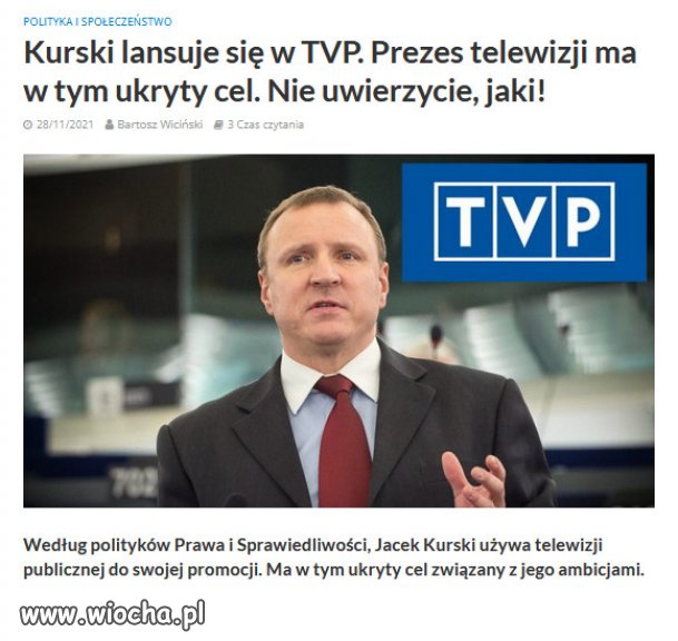 Kurski uważany jest za bulteriera Kaczyńskiego...