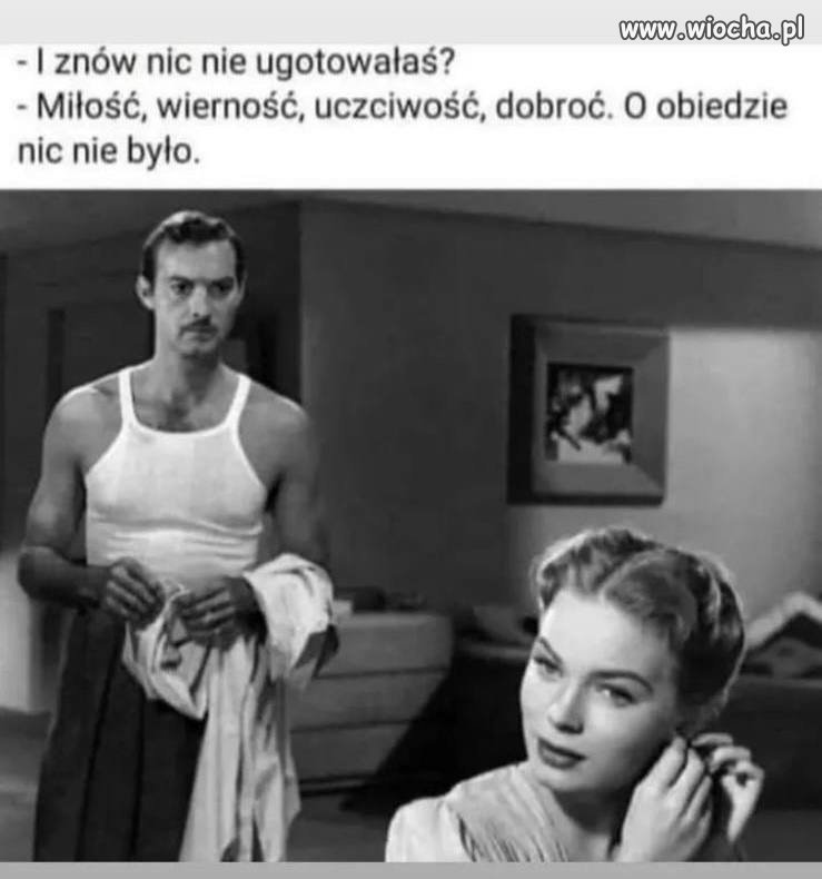 O gotowaniu nie było mowy 