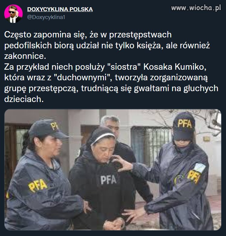 W przestępstwach pedofilskich biorą...