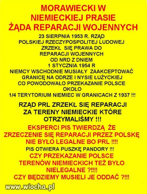 Moze wystąpią o reparacje za rozbiory?