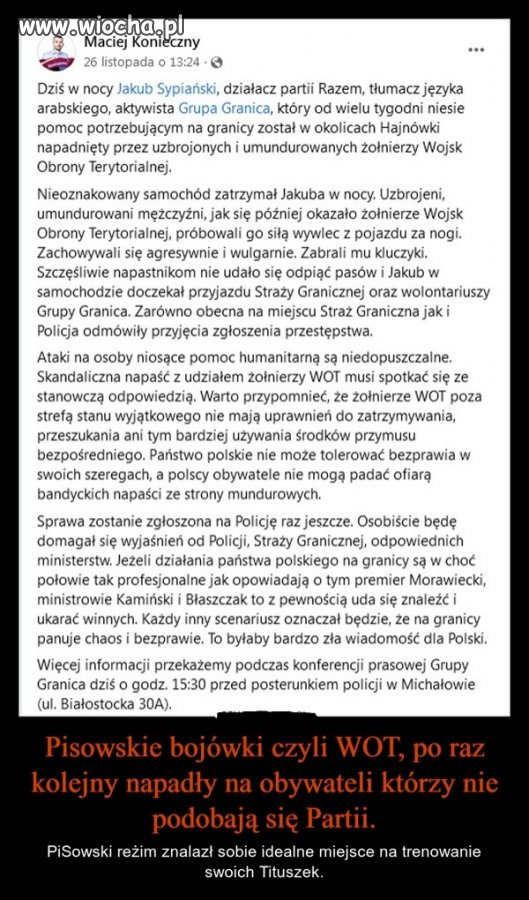Po WOT lasach trenuje do występów w miastach