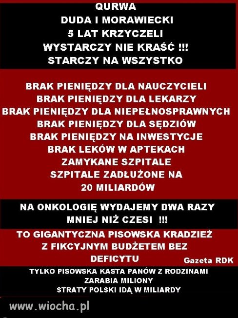 WYSTARCZY NIE KRAŚĆ!!! - tak kłamał PiS...