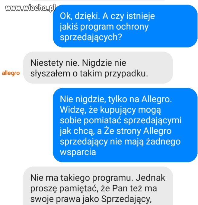 Tak traktowani są sprzedawcy na Allegro