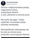 I mówi to ten, który najbardziej kłamie i manipuluje