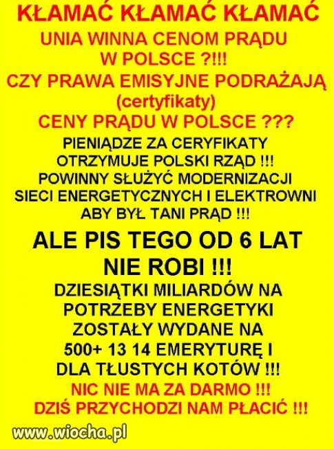 Władza PiSu, to jedno wielkie kłamstwo i oszustwo!