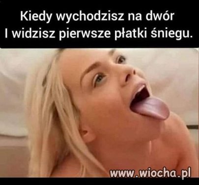Gdy z nieba lecą pierwsze płatki śniegu 