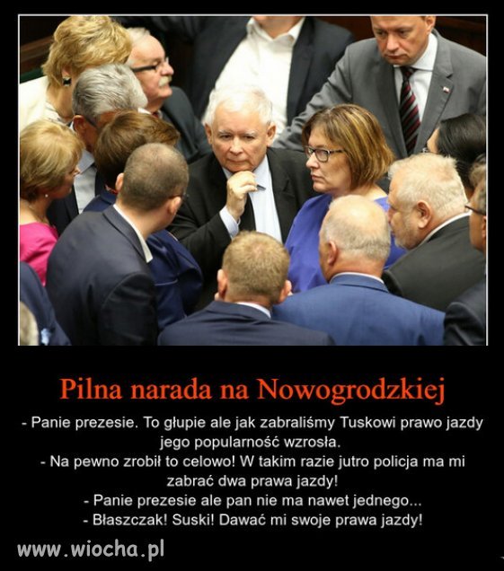 Nowa akcja: Zabieranie prawa jazdy Kaczyńskiemu!