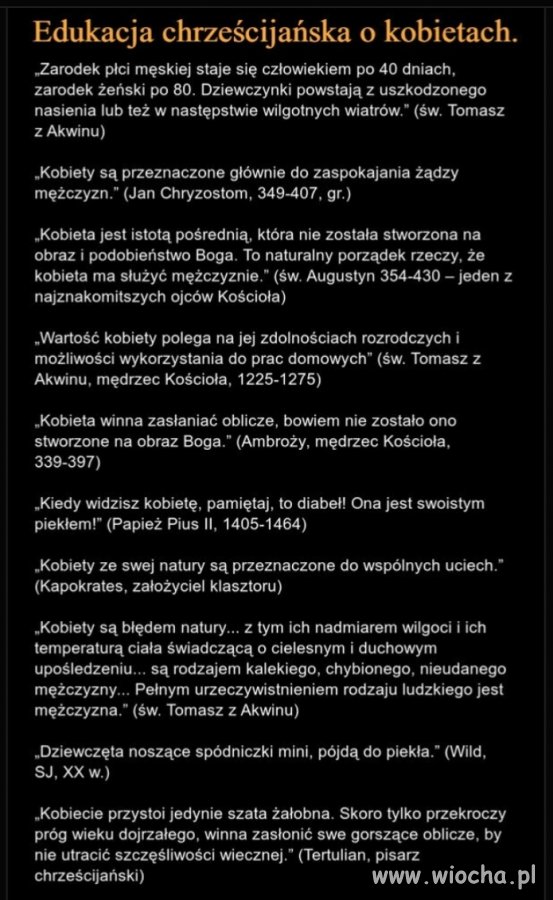 Katolickie traktowanie kobiet 