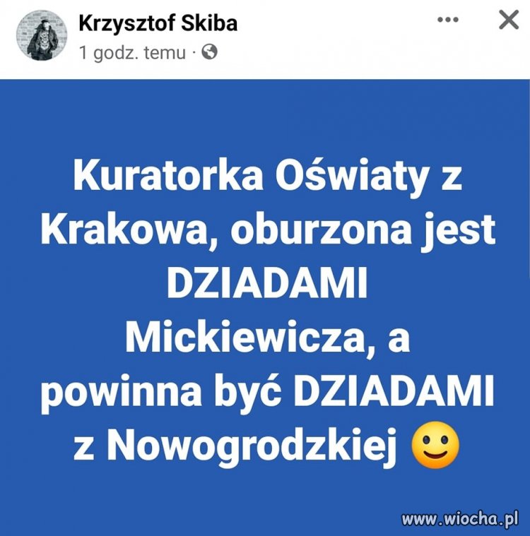 To nie te dziady droga pani ...
