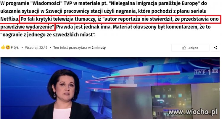 No bo kto by się prawdy spodziewał w wiadomościach