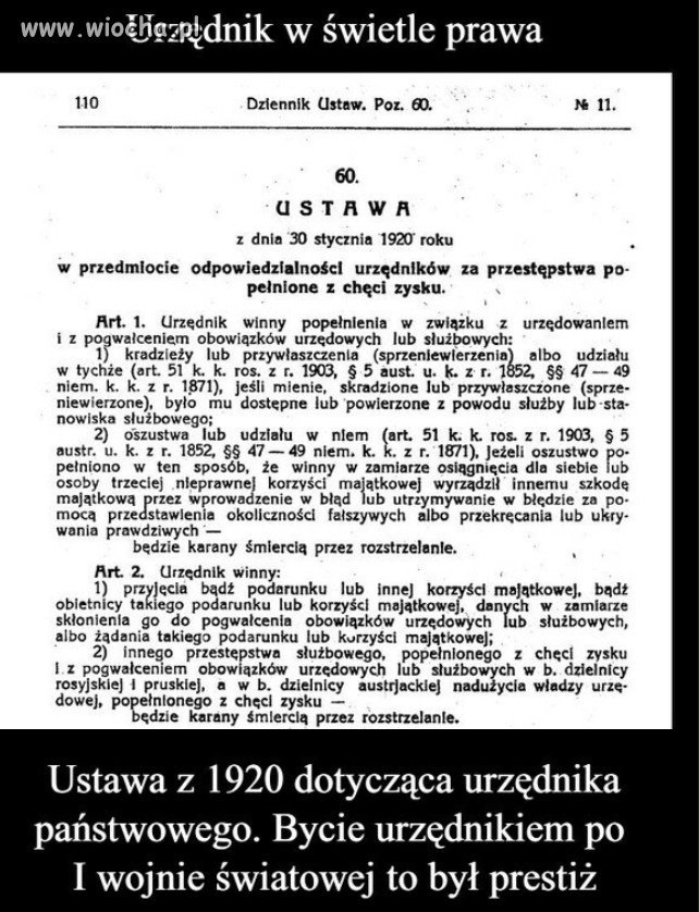 Teraz by się taką ustawa przydała 