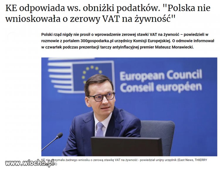 Morawiecki... i wszystko jasne.