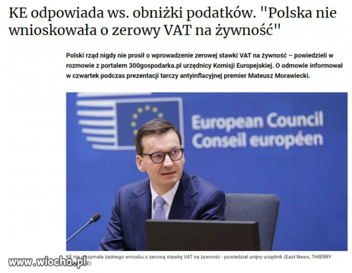 Morawiecki... i wszystko jasne.