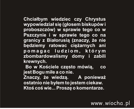 Co mówi Chrystus